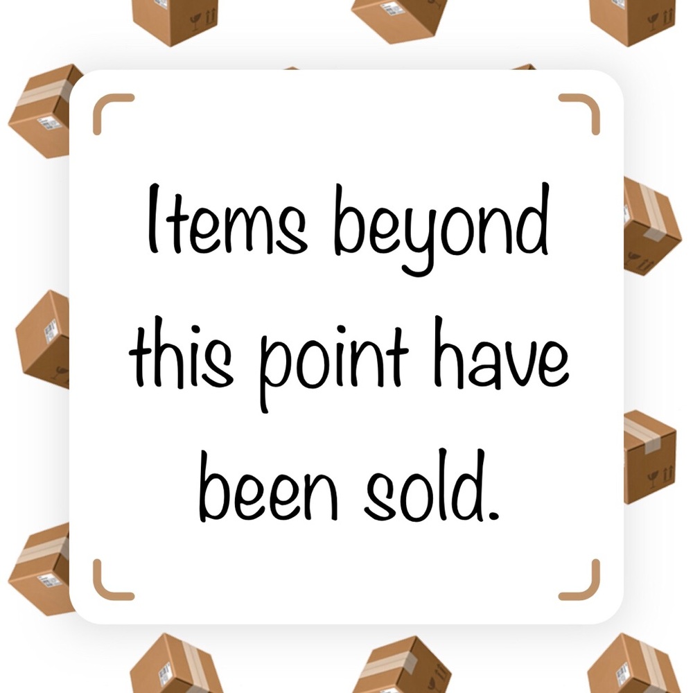 📦 Items beyond this point have been sold.